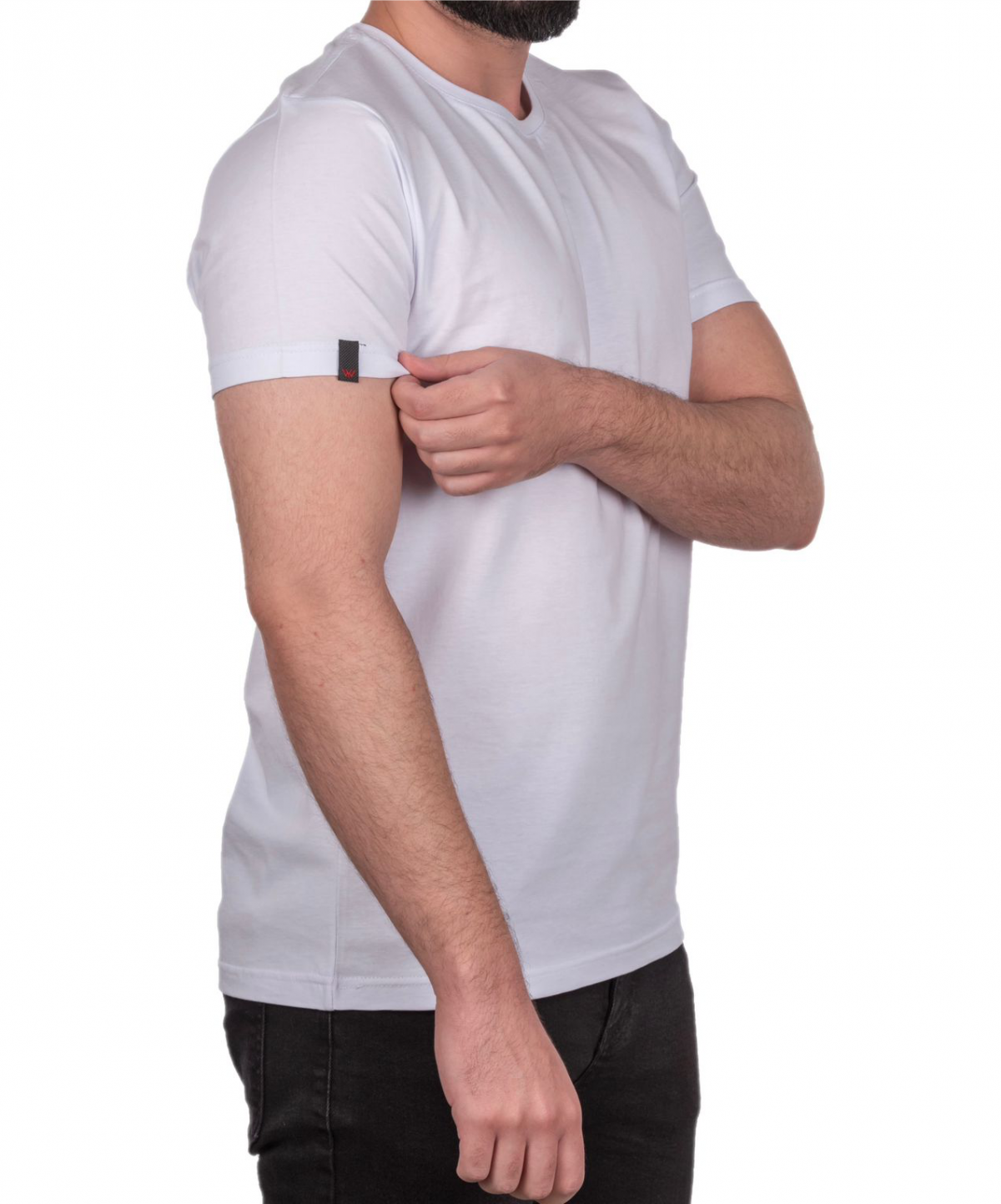 Сифир Яка Тишёрт Оқ (Sıfır Yaka T-shirt Beyaz)