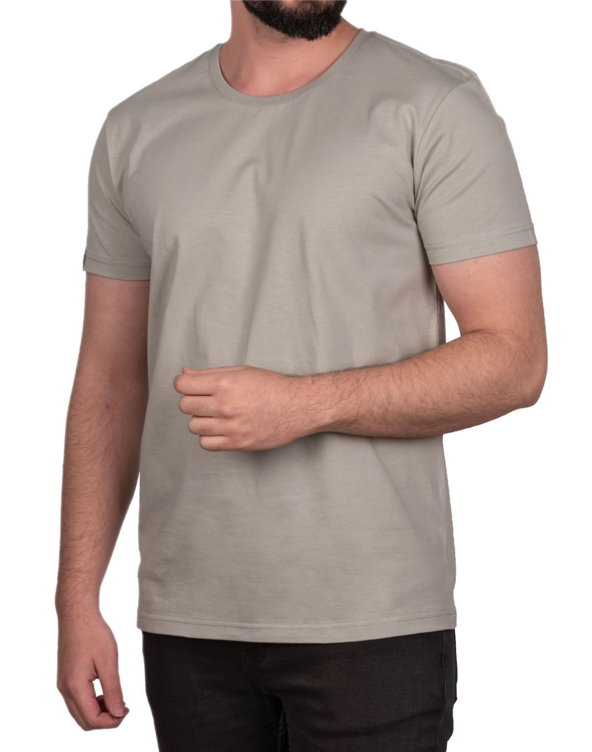 Сифир Яка Тишёрт Гри (Sıfır Yaka T-shirt Gri)