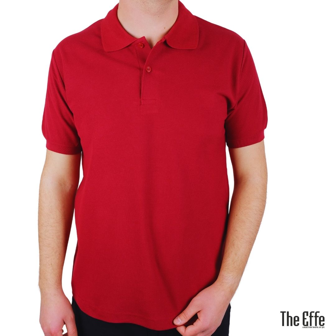 Поло ёқали футболка Борд (Polo Yaka T-shirt Bordo)