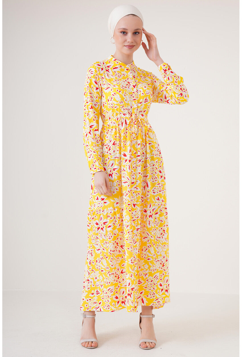 2144 Hakim Yaka Tesettür Elbise