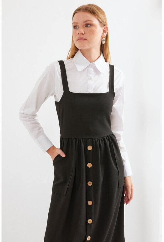 2490 Uzun Salopet Elbise