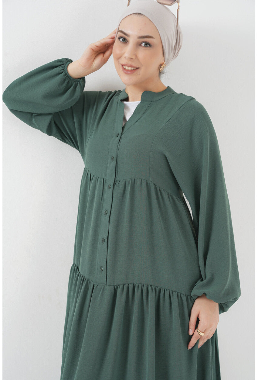 2527 Kadın Uzun Tesettür Elbise