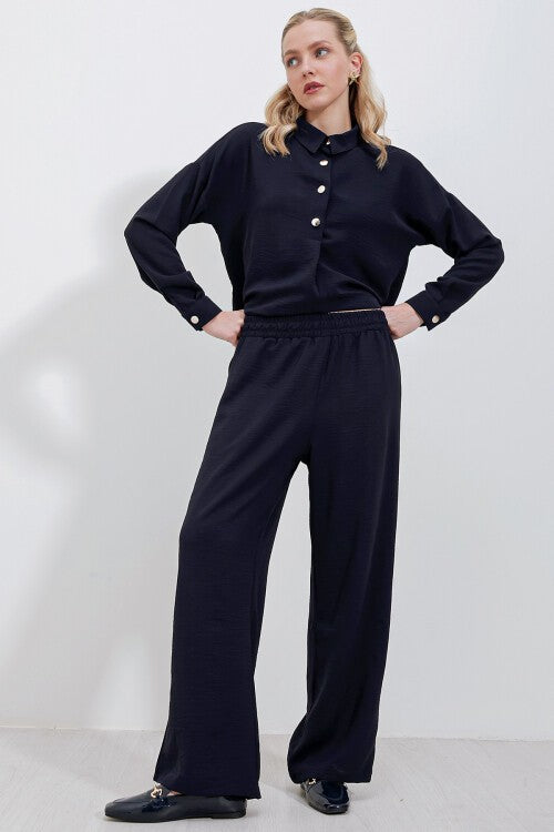 Oversize Alt-Üst Takım - Lacivert 6631