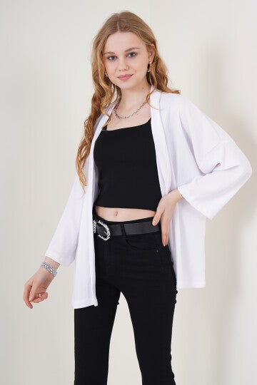 Trikotaj kimono - Oq 5862