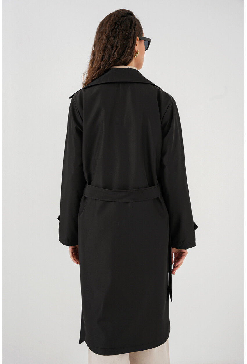 5918 Kruvaze Yaka Trençkot