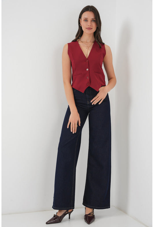 6796 Kısa Dokuma Yelek