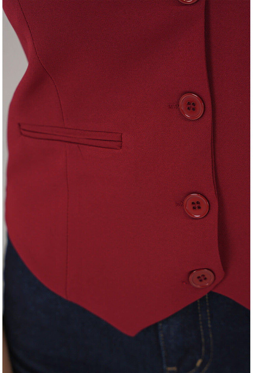 6796 Kısa Dokuma Yelek