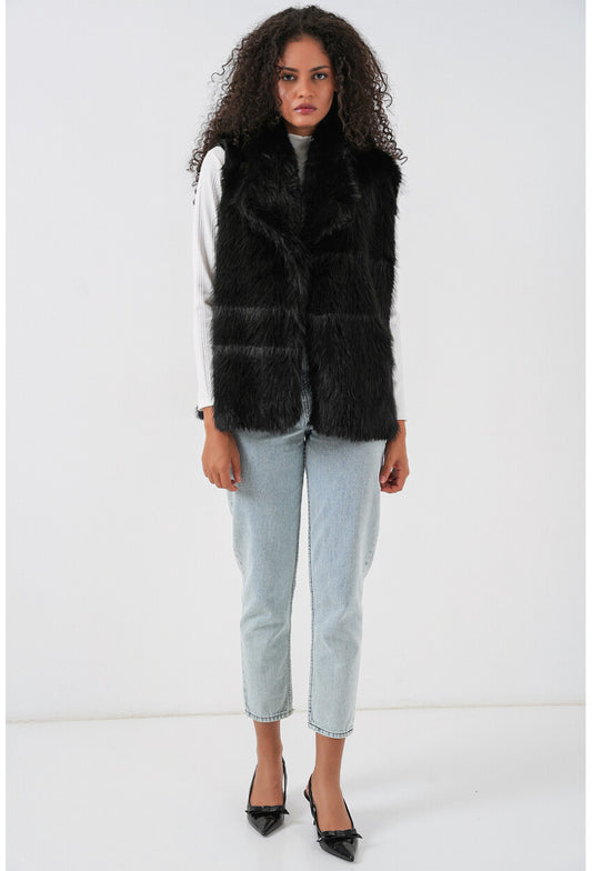 6804 Kadın Kürklü Yelek