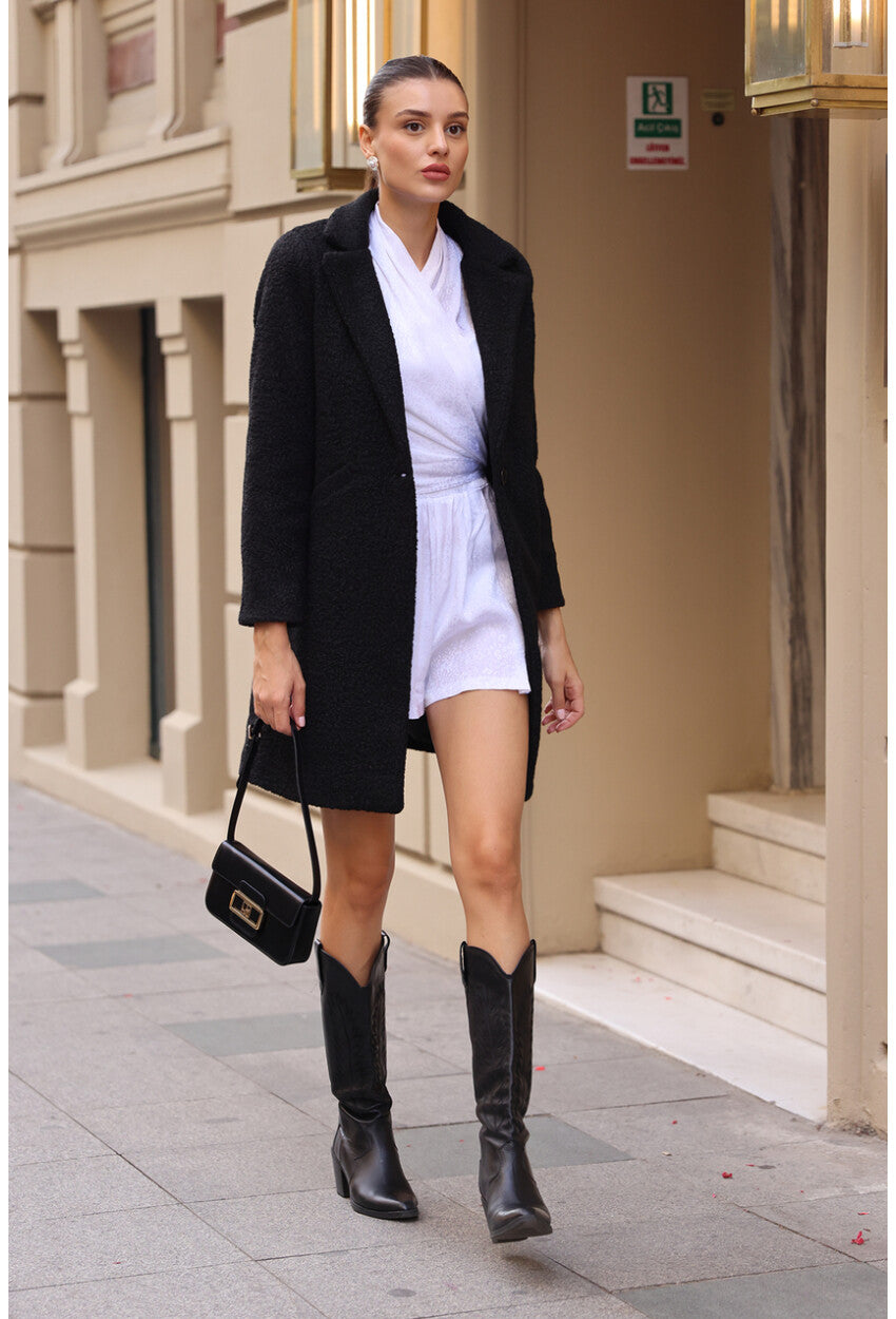 9082 Oversize Kaşe Kaban