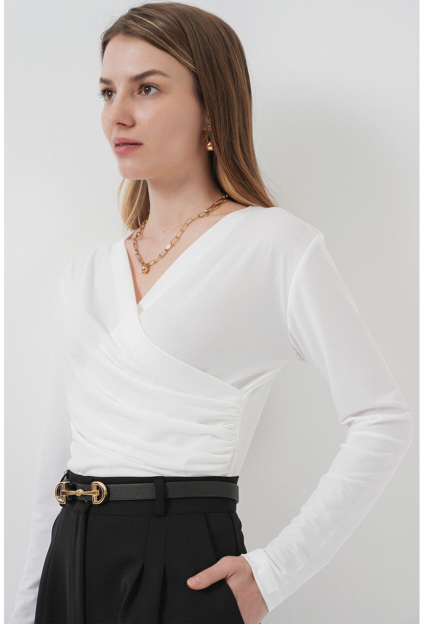 939 Anvelop Yaka Sandy Bluz