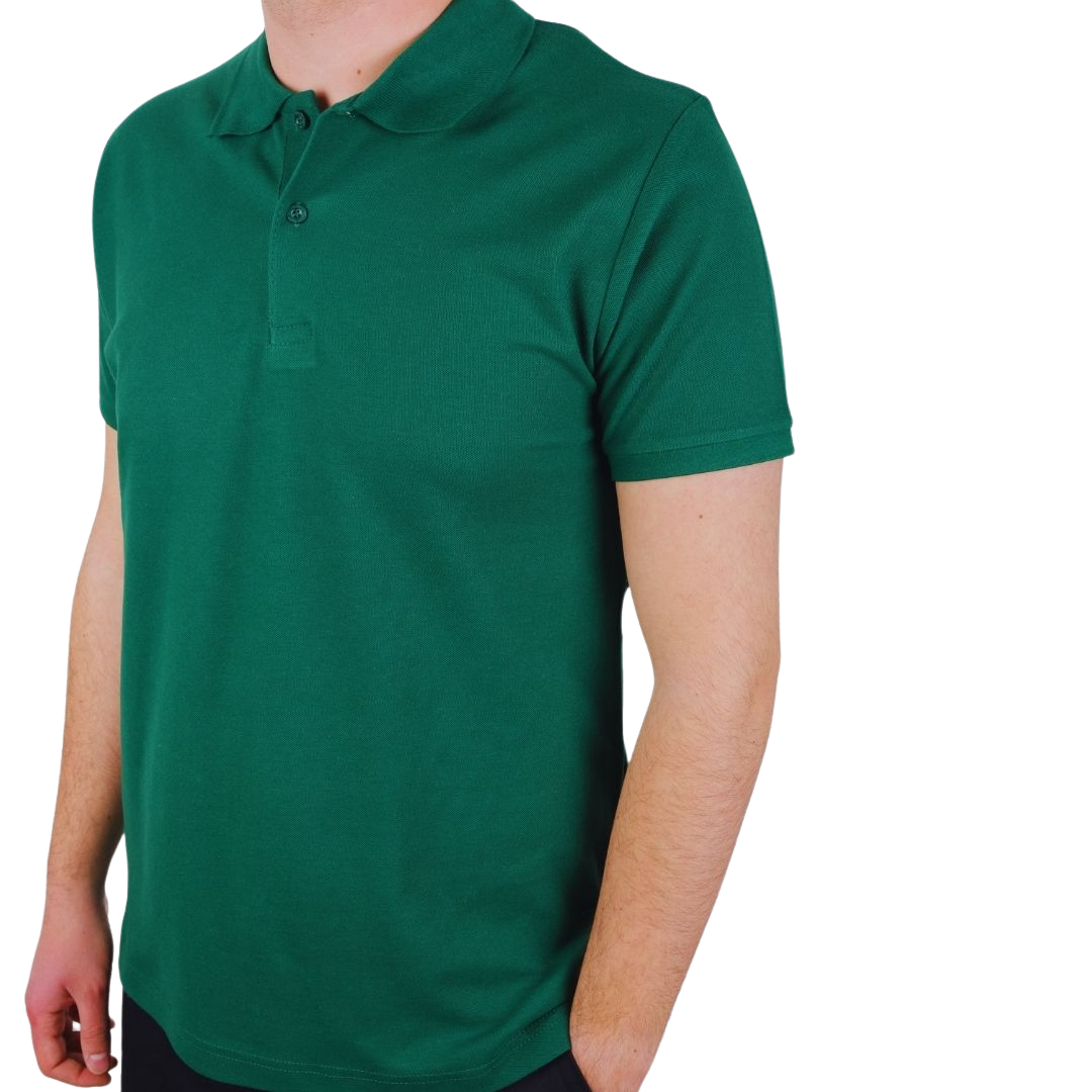 Поло ёқали футболка Қора яшил (Polo Yaka T-shirt Koyu Yeşil)