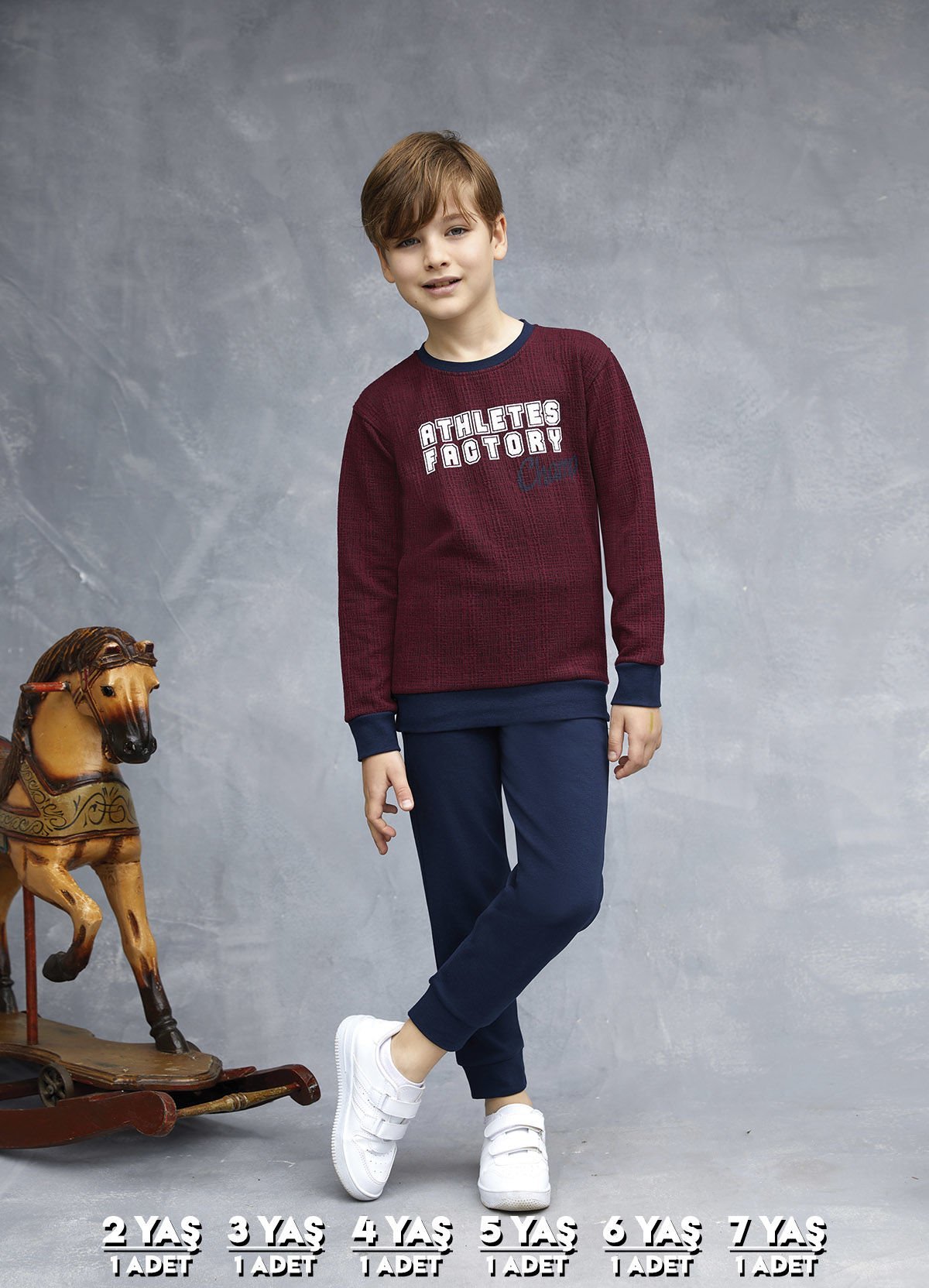 Elsima 3158 Erkek Çocuk Uzun Kollu Pijama Takımı
