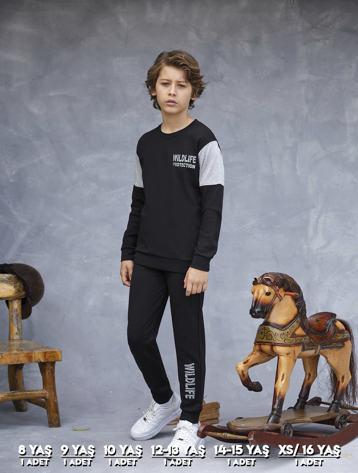 Elsima 3164 Erkek Çocuk Uzun Kollu Pijama Takımı