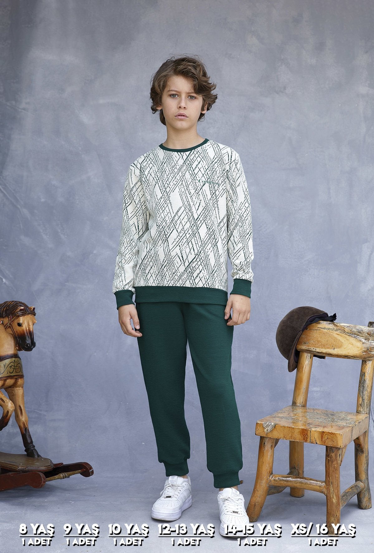 Elsima 3169 Erkek Çocuk Uzun Kollu Pijama Takımı