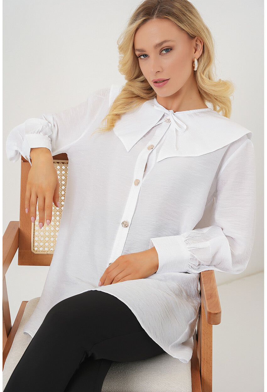 Kadın Bebe Yaka Uzun Tunik 5967