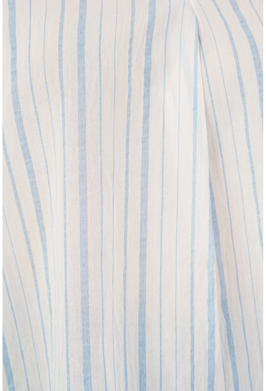 Kadın Çizgili Oversize Bluz 967