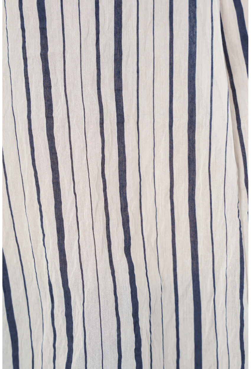 Kadın Çizgili Oversize Bluz 967