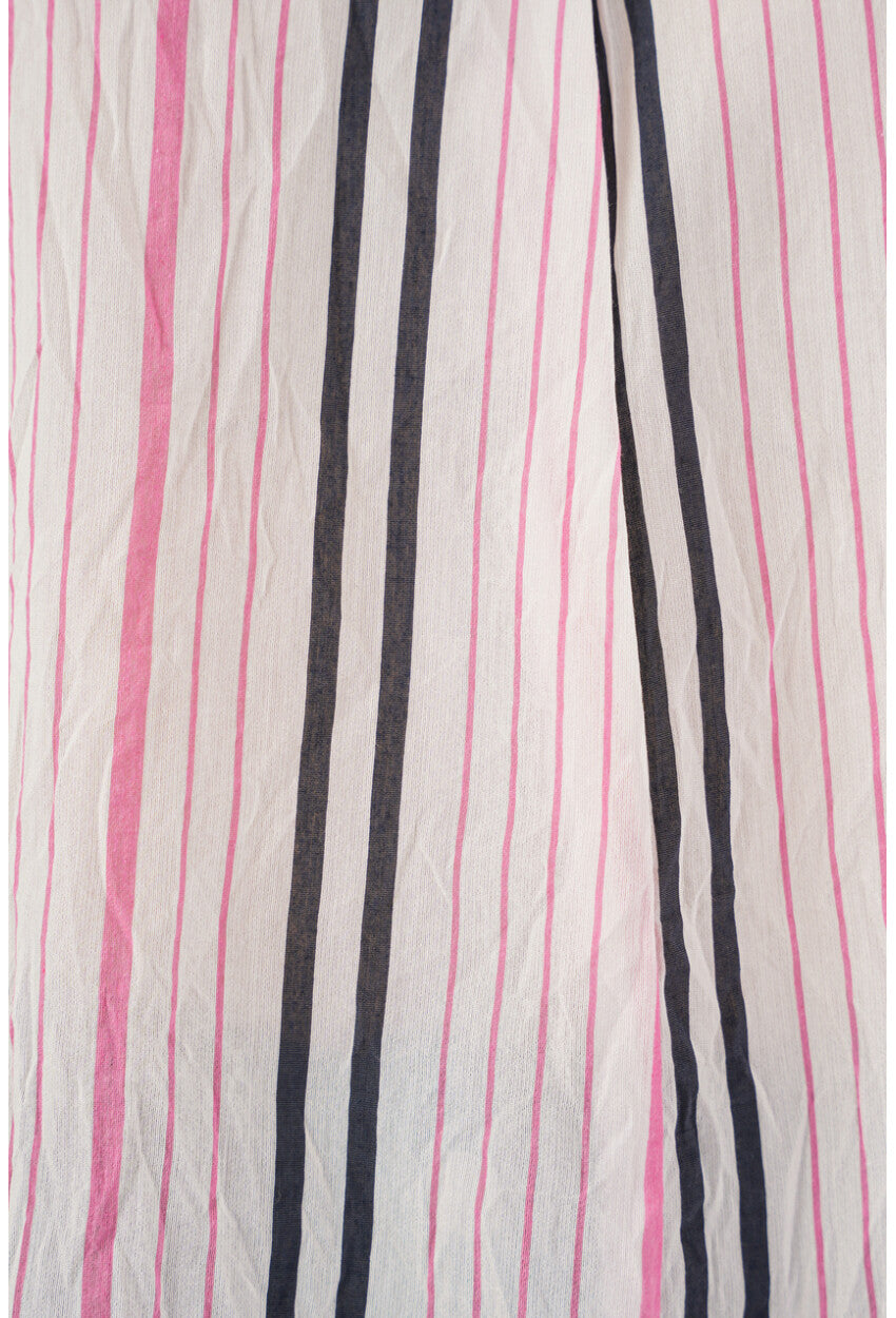 Kadın Çizgili Oversize Bluz 967