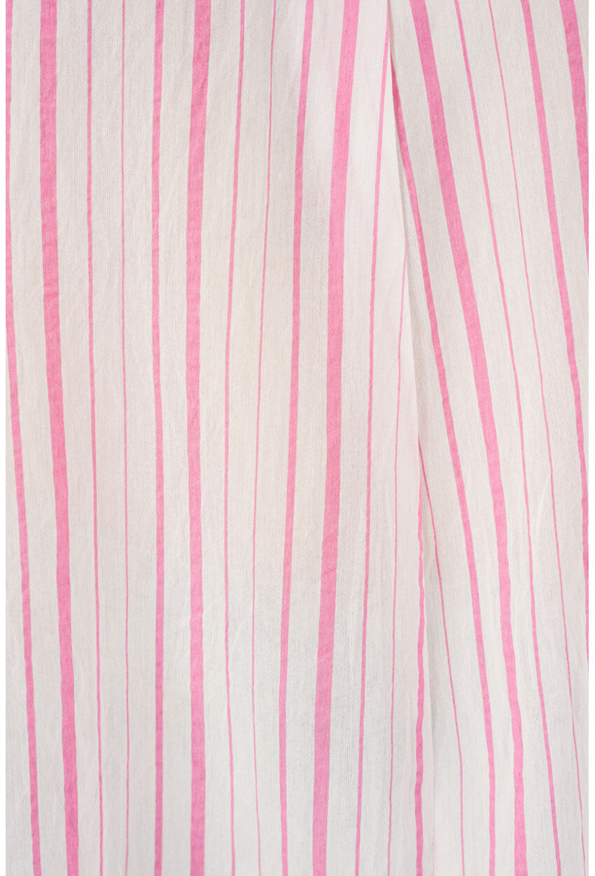 Kadın Çizgili Oversize Bluz 967