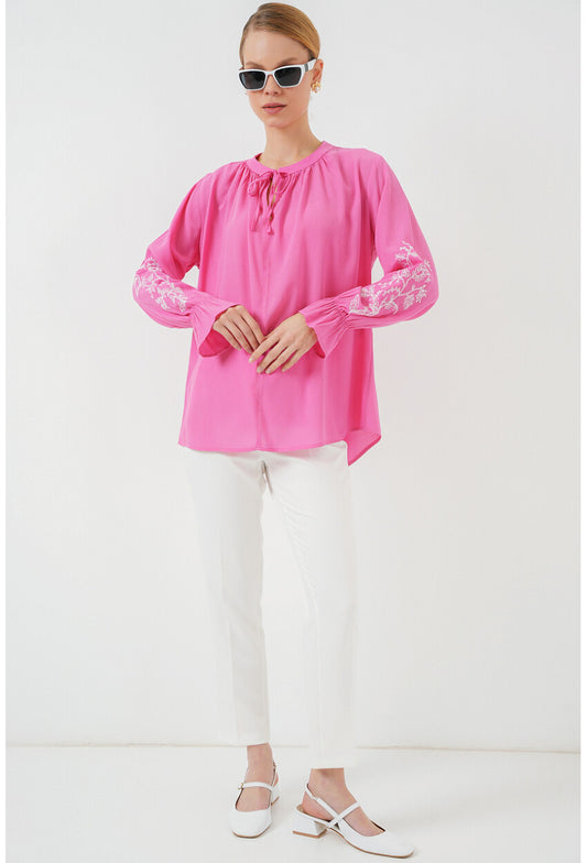 Kadın Nakışlı Örme Bluz 941