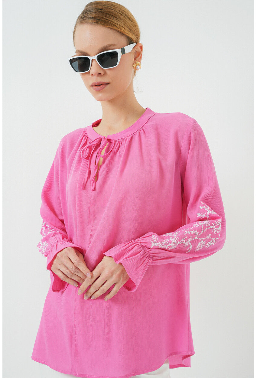 Kadın Nakışlı Örme Bluz 941