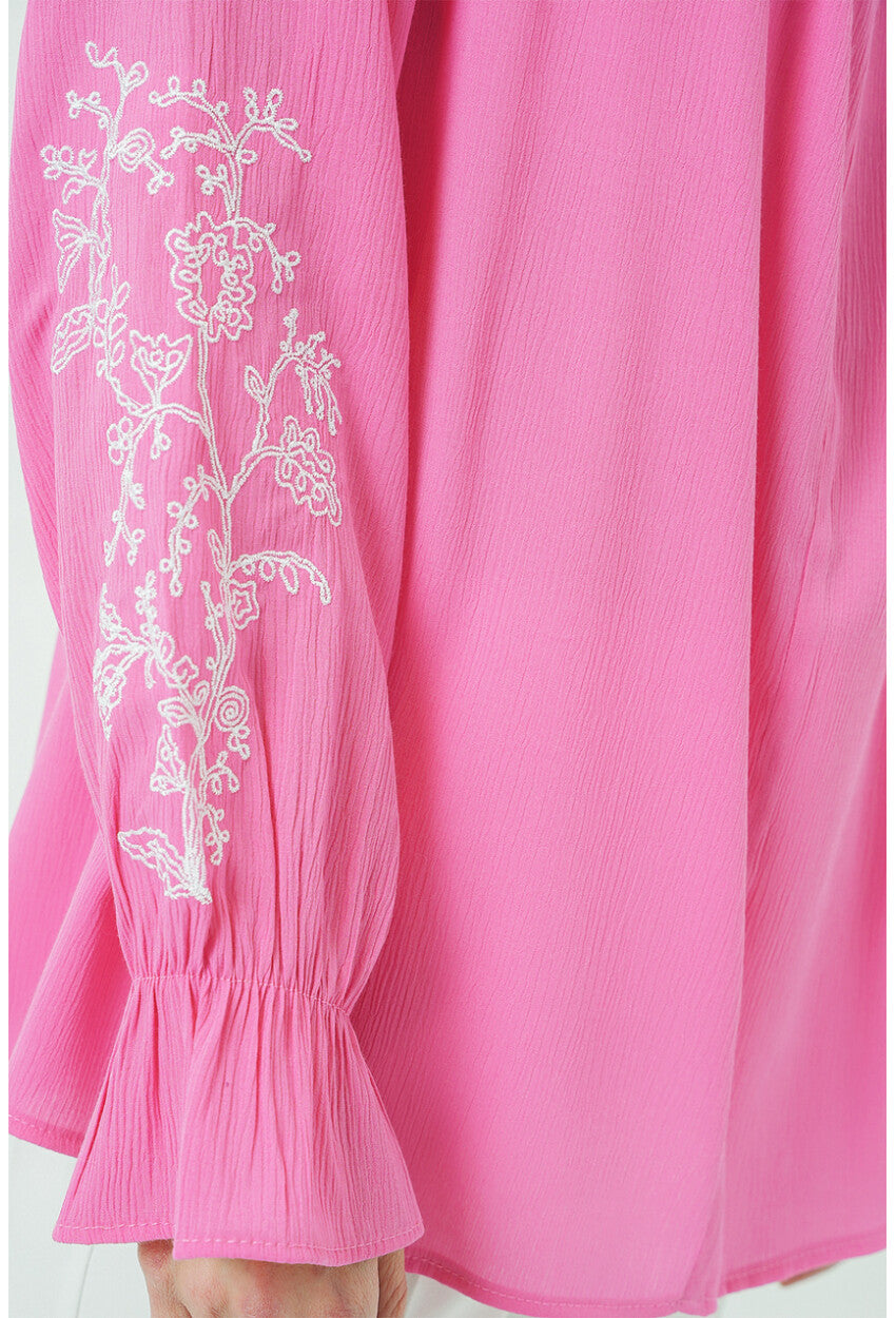 Kadın Nakışlı Örme Bluz 941