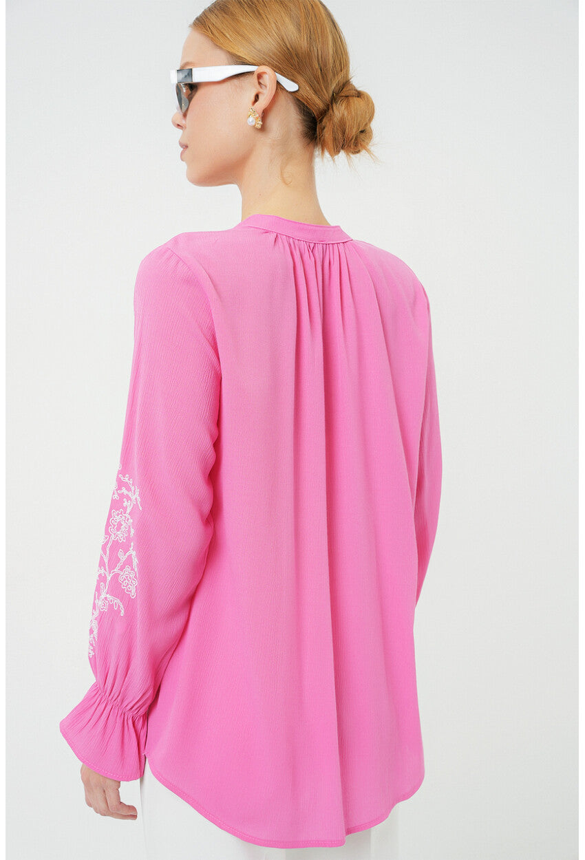 Kadın Nakışlı Örme Bluz 941