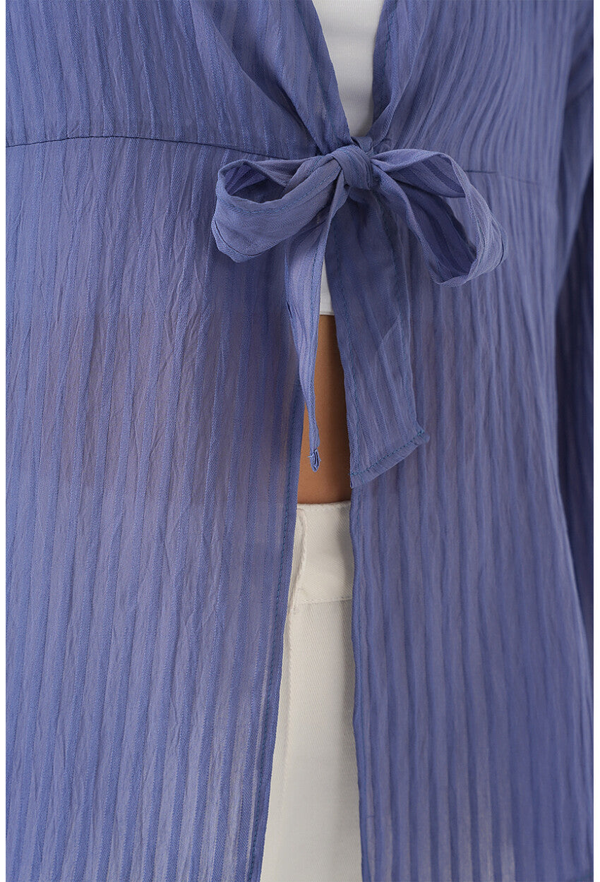 Kadın Önü Bağcıklı Bluz 952