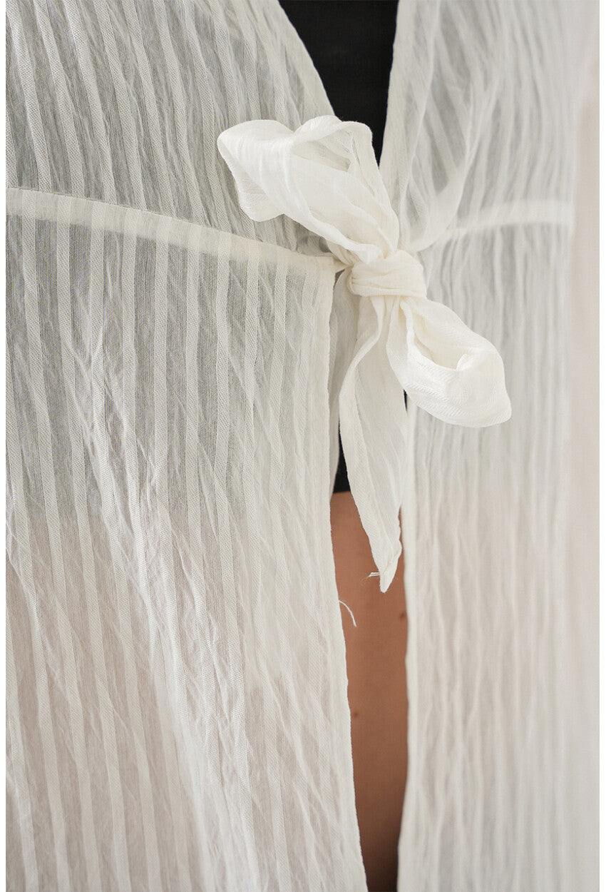 Kadın Önü Bağcıklı Bluz 952