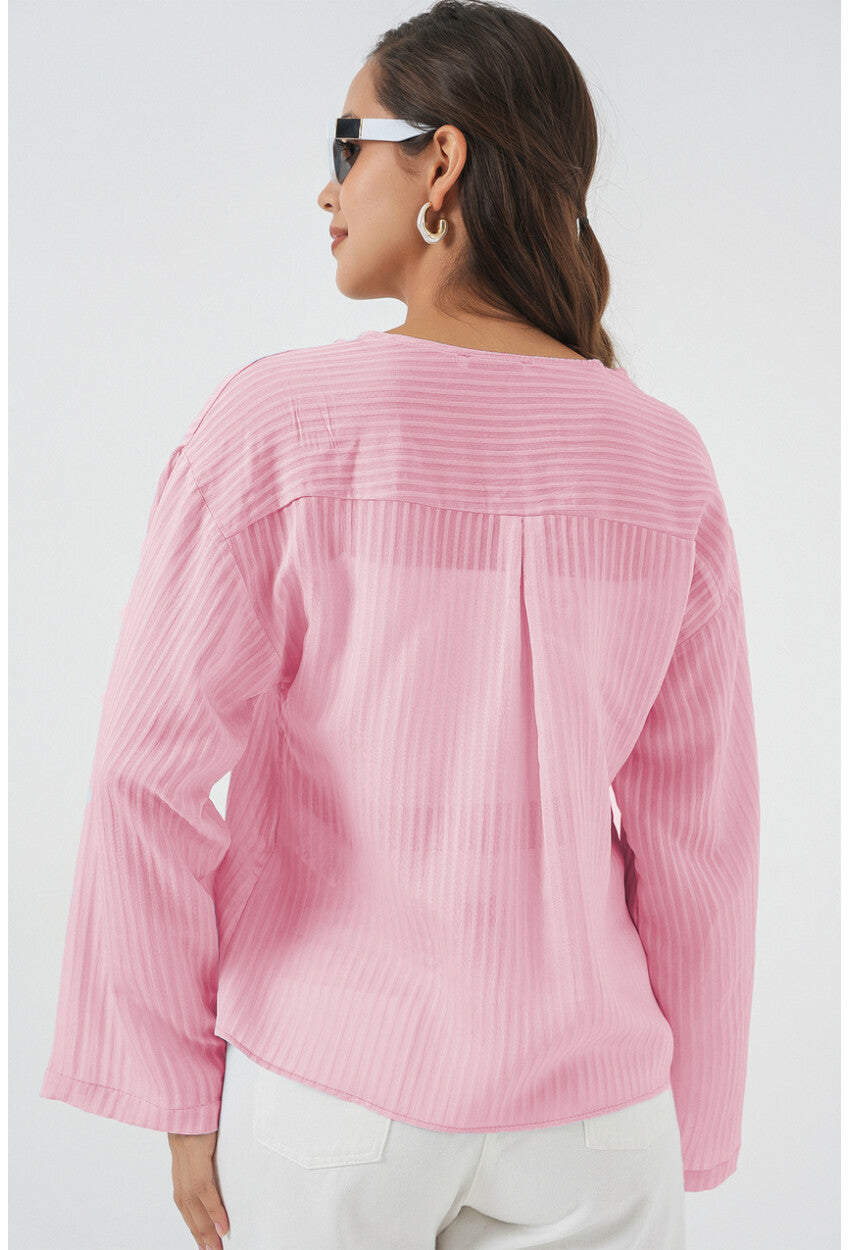 Kadın Önü Bağcıklı Bluz 952