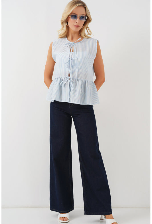 Kadın Önü Bağlamalı Bluz 961