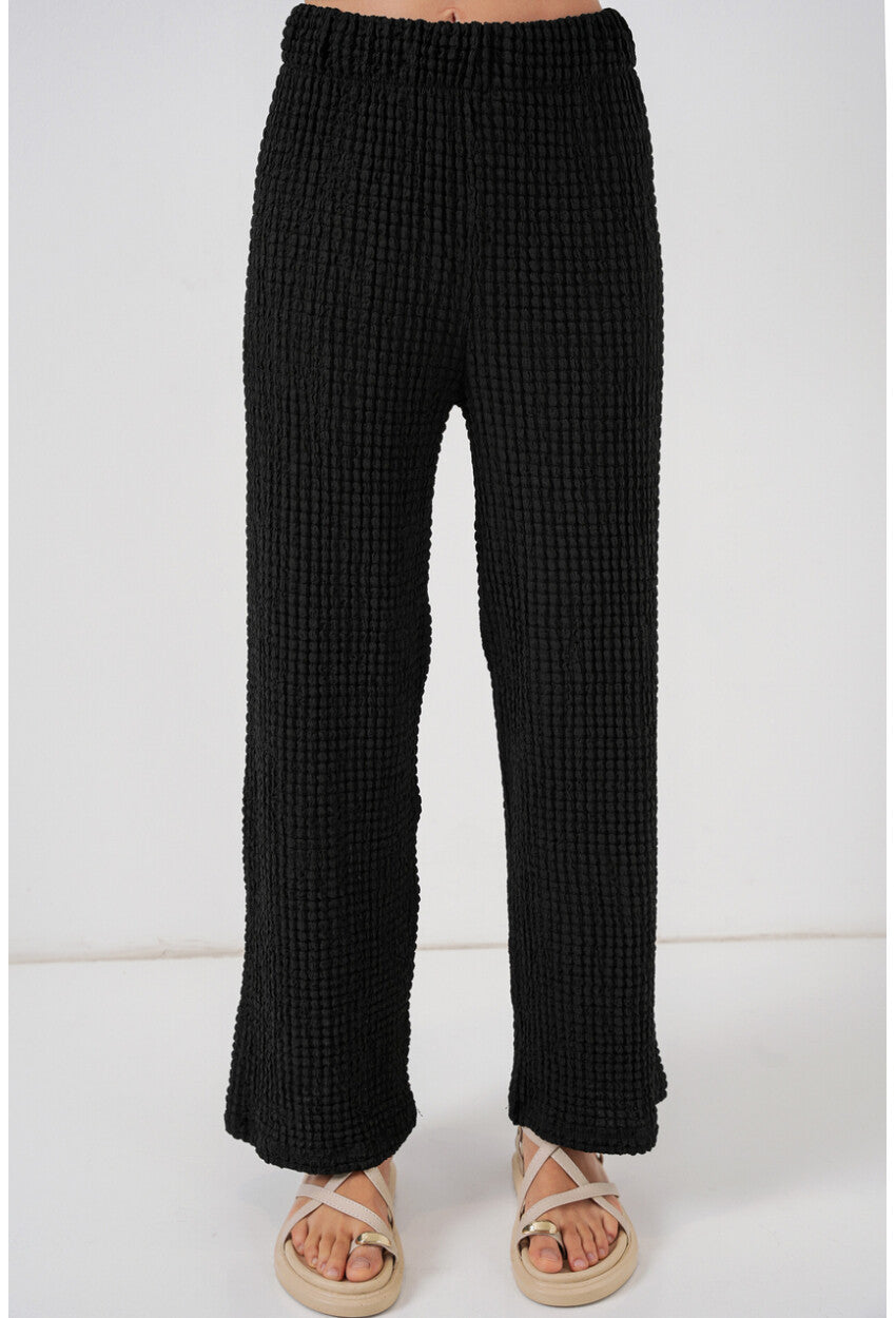 Kadın Örme Bluz Pantolon İkili Takım 30052