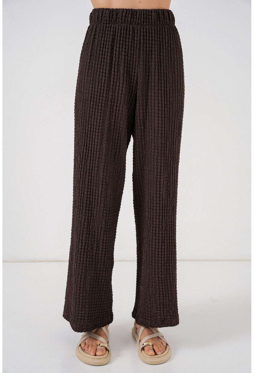 Kadın Örme Bluz Pantolon İkili Takım 30052