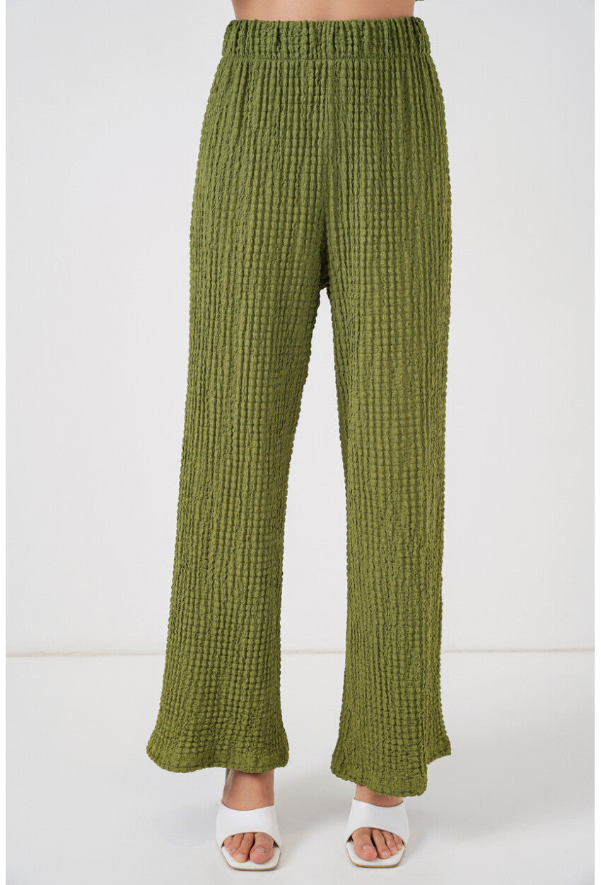 Kadın Örme Bluz Pantolon İkili Takım 30052