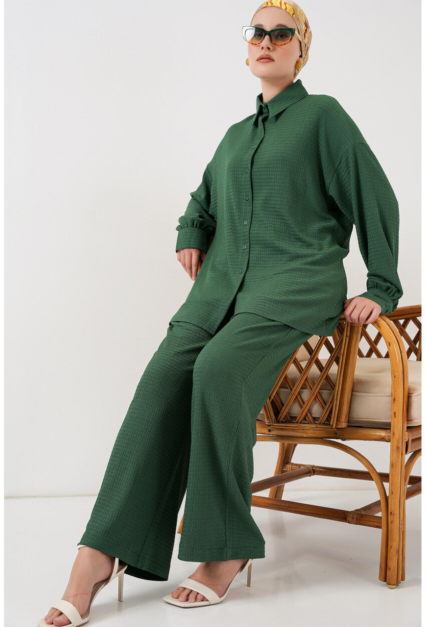 Kadın Örme Tesettür Alt Üst Takım 6711