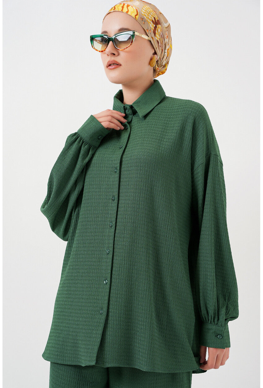 Kadın Örme Tesettür Alt Üst Takım 6711