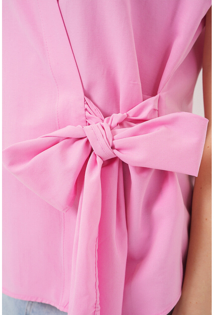 Kadın Sıfır Kol Anvelop Gömlek 20343