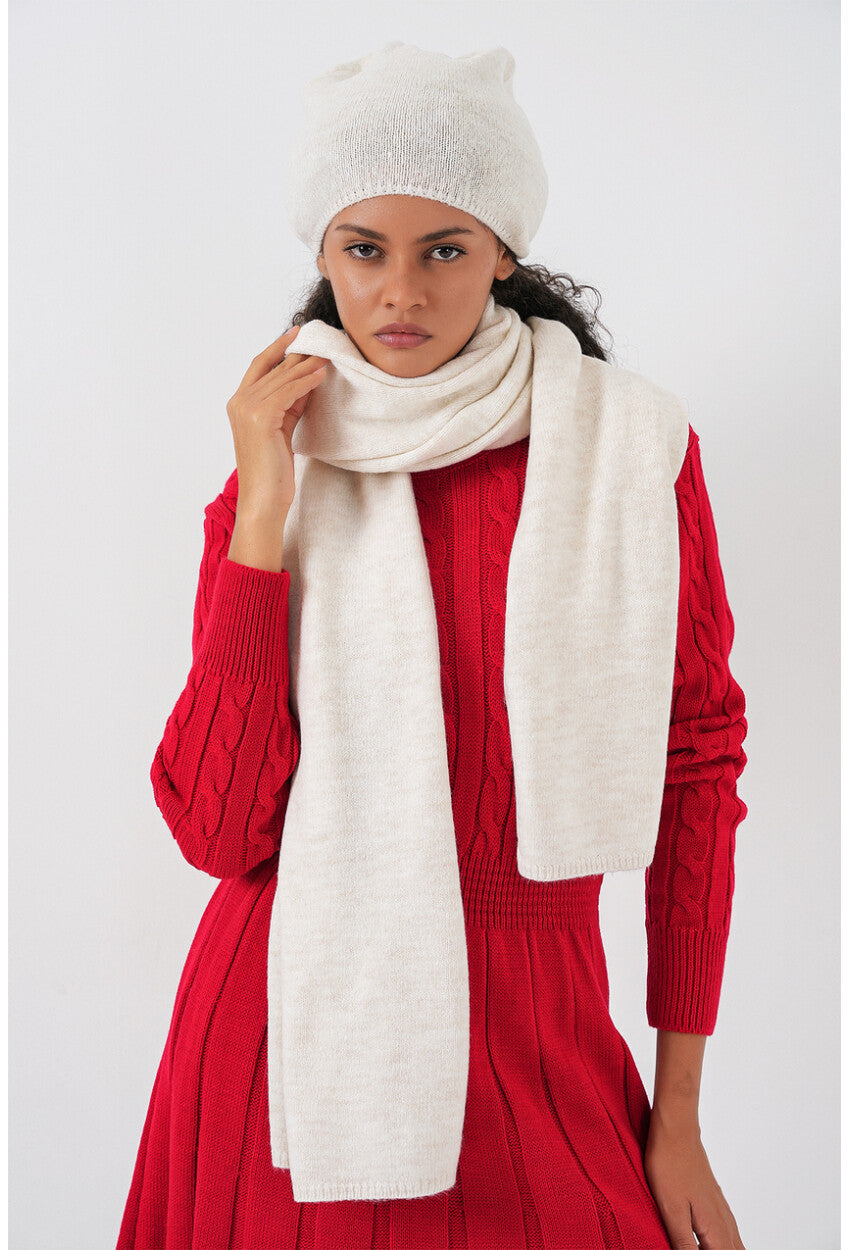 Kadın Triko Atkı Bere 15939