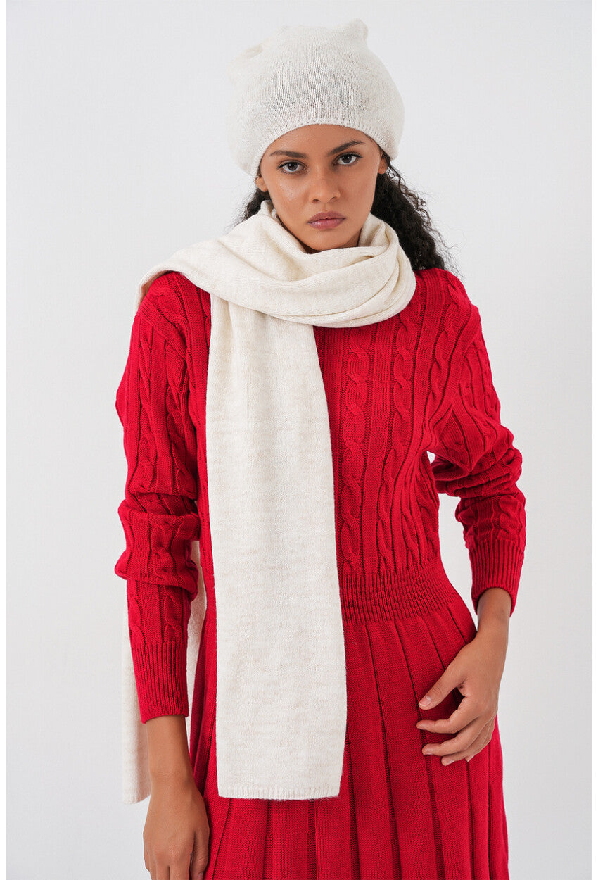 Kadın Triko Atkı Bere 15939