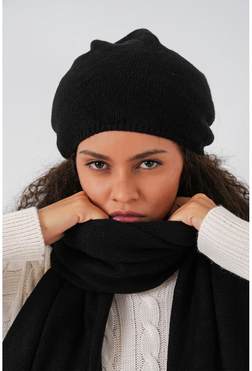 Kadın Triko Atkı Bere 15939