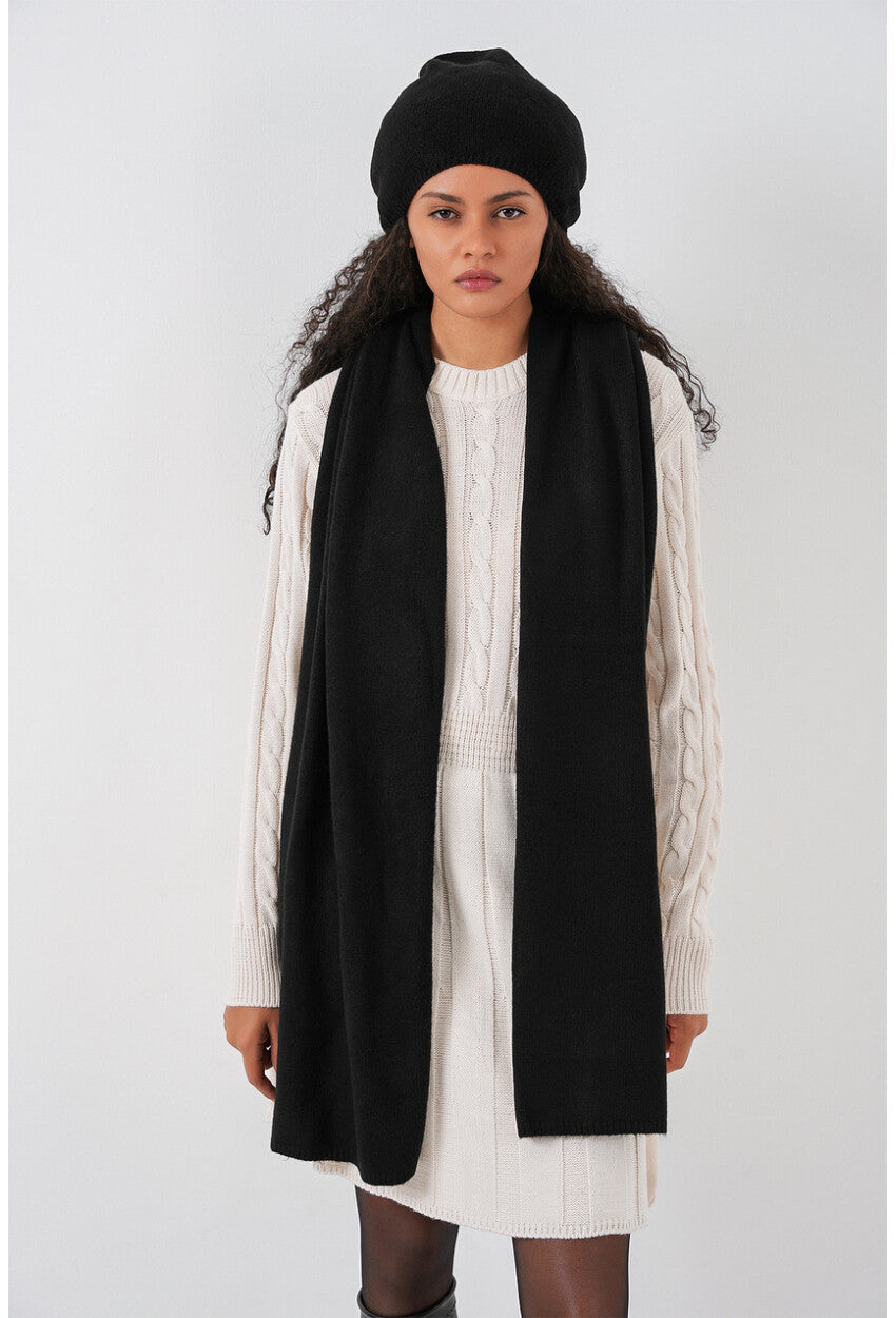 Kadın Triko Atkı Bere 15939