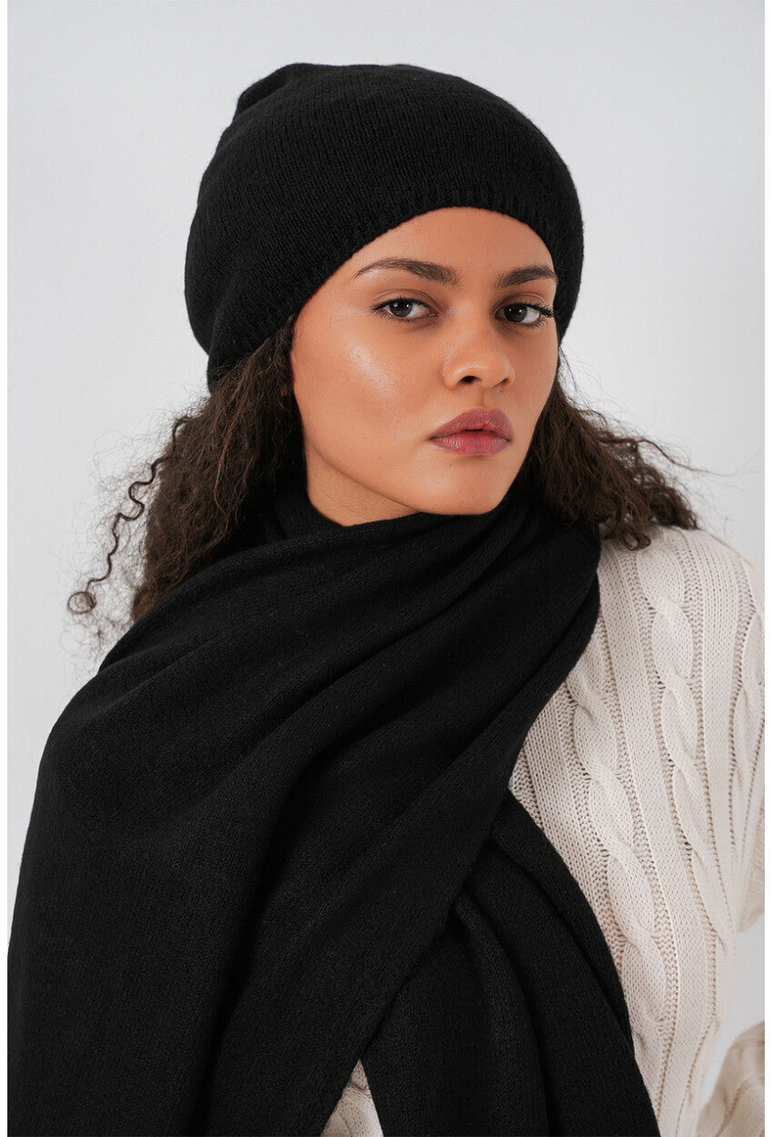 Kadın Triko Atkı Bere 15939