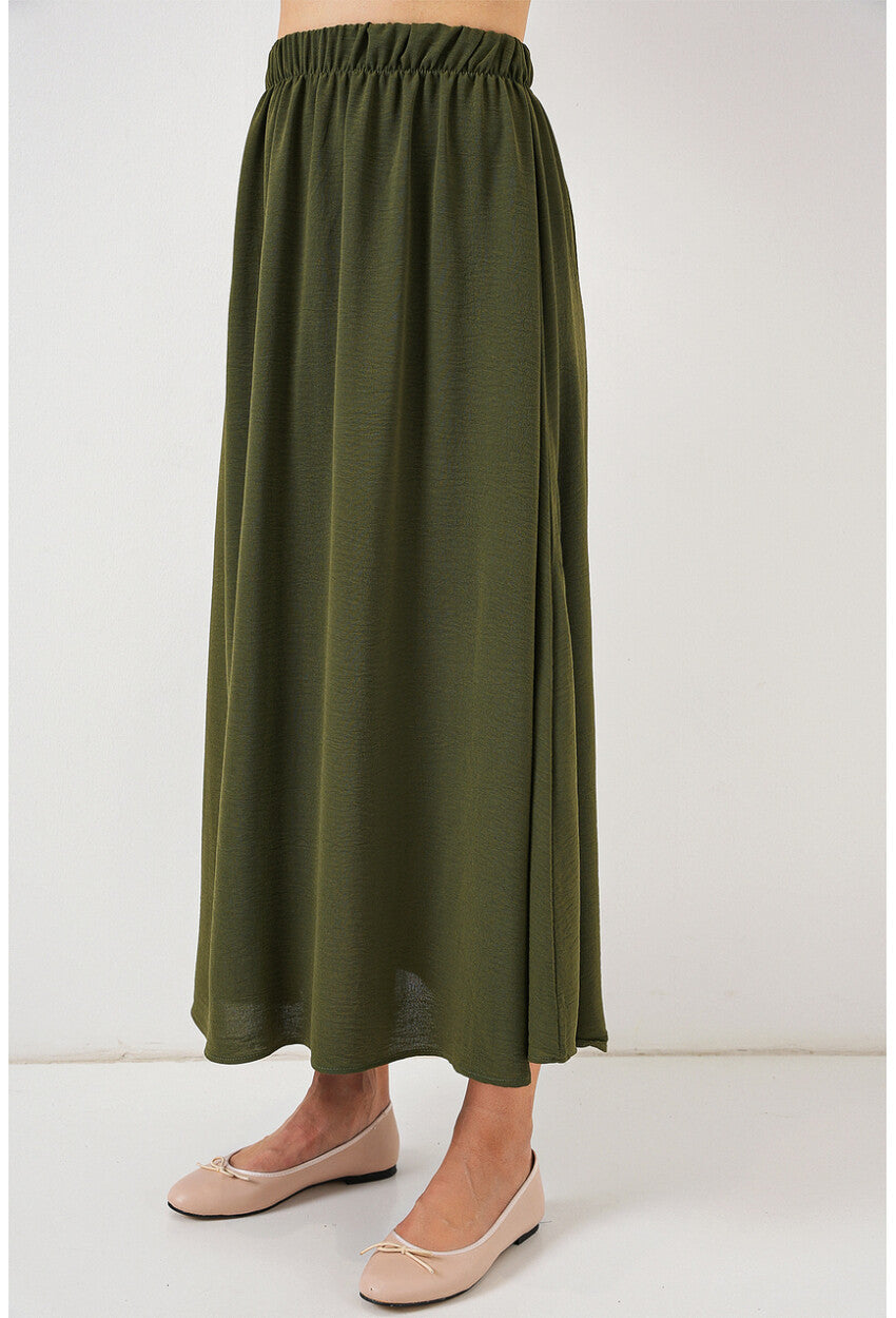 Kadın Uzun Ayrobin Etek 8050
