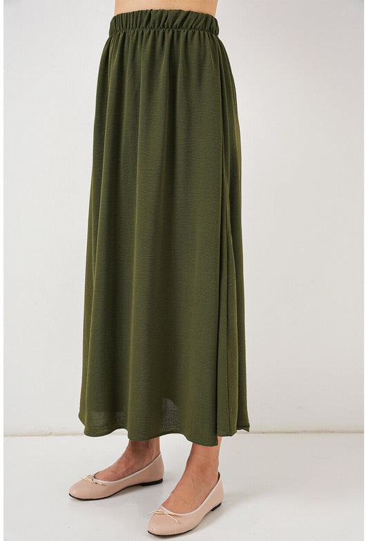 Kadın Uzun Ayrobin Etek 8050