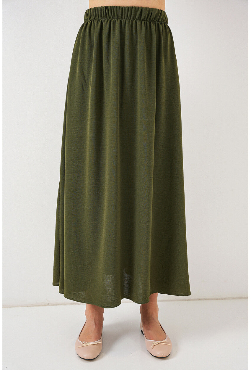 Kadın Uzun Ayrobin Etek 8050