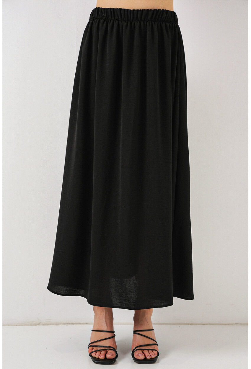 Kadın Uzun Ayrobin Etek 8050