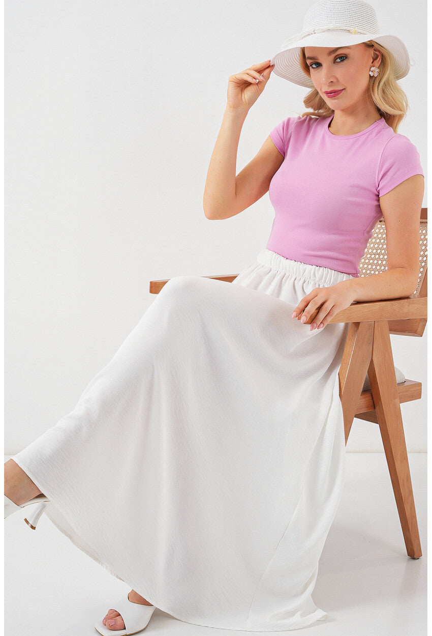 Kadın Uzun Ayrobin Etek 8050