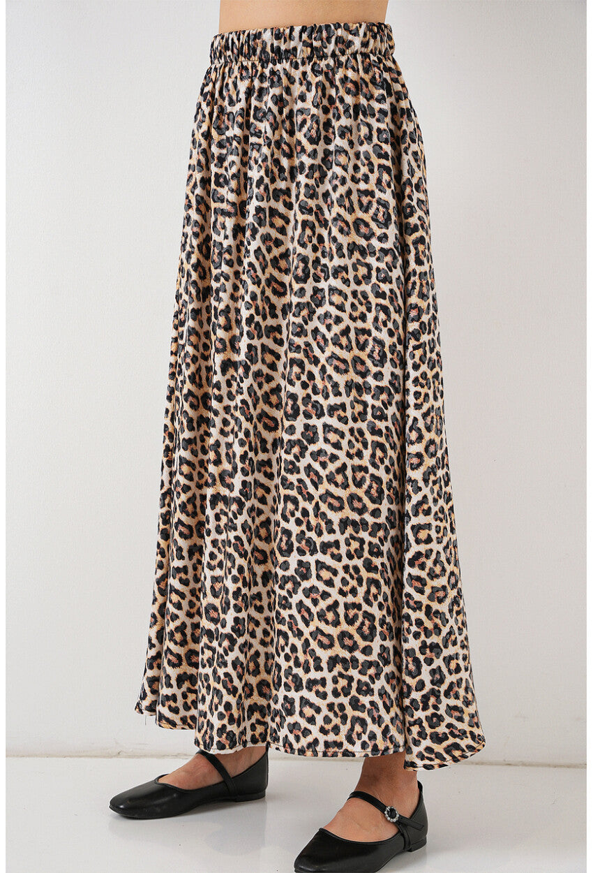 Kadın Uzun Ayrobin Etek 8050