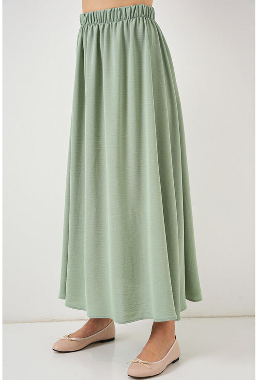 Kadın Uzun Ayrobin Etek 8050