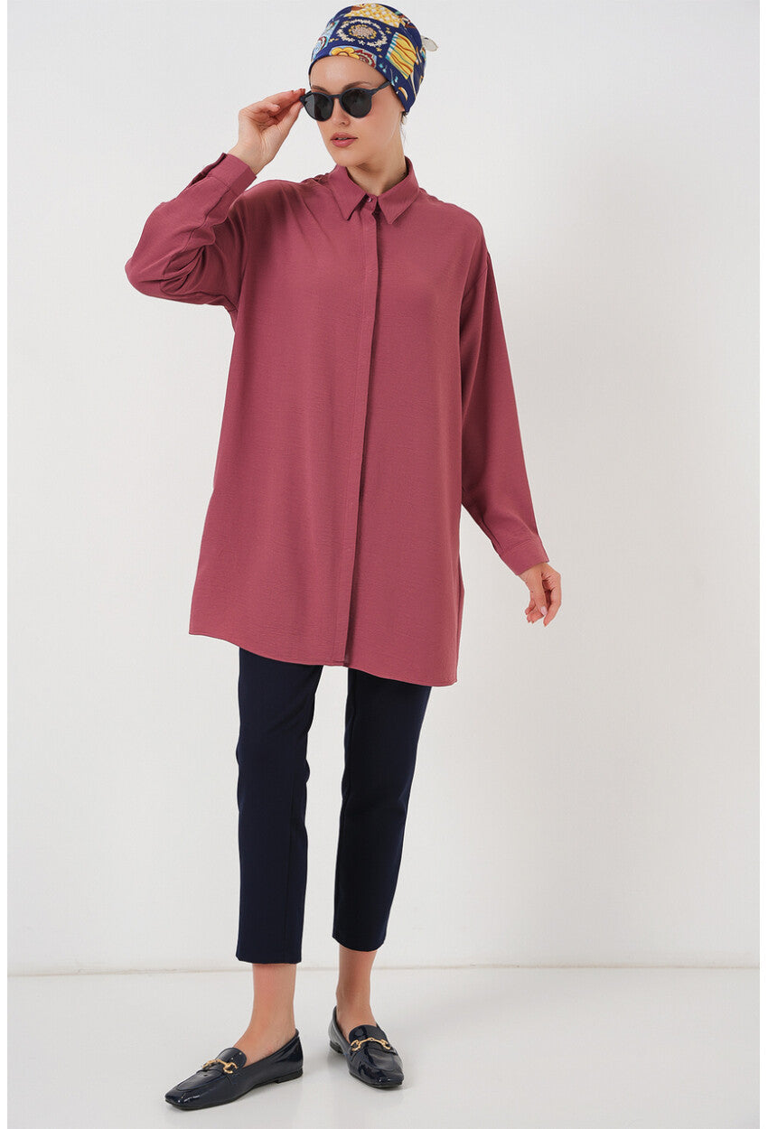 Kadın Uzun Gömlek Tunik 5945
